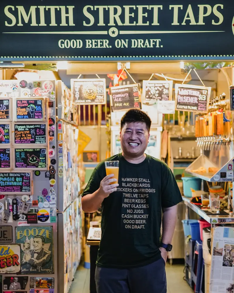 Chote with a Samata pour at Smith Street Taps, Singapore