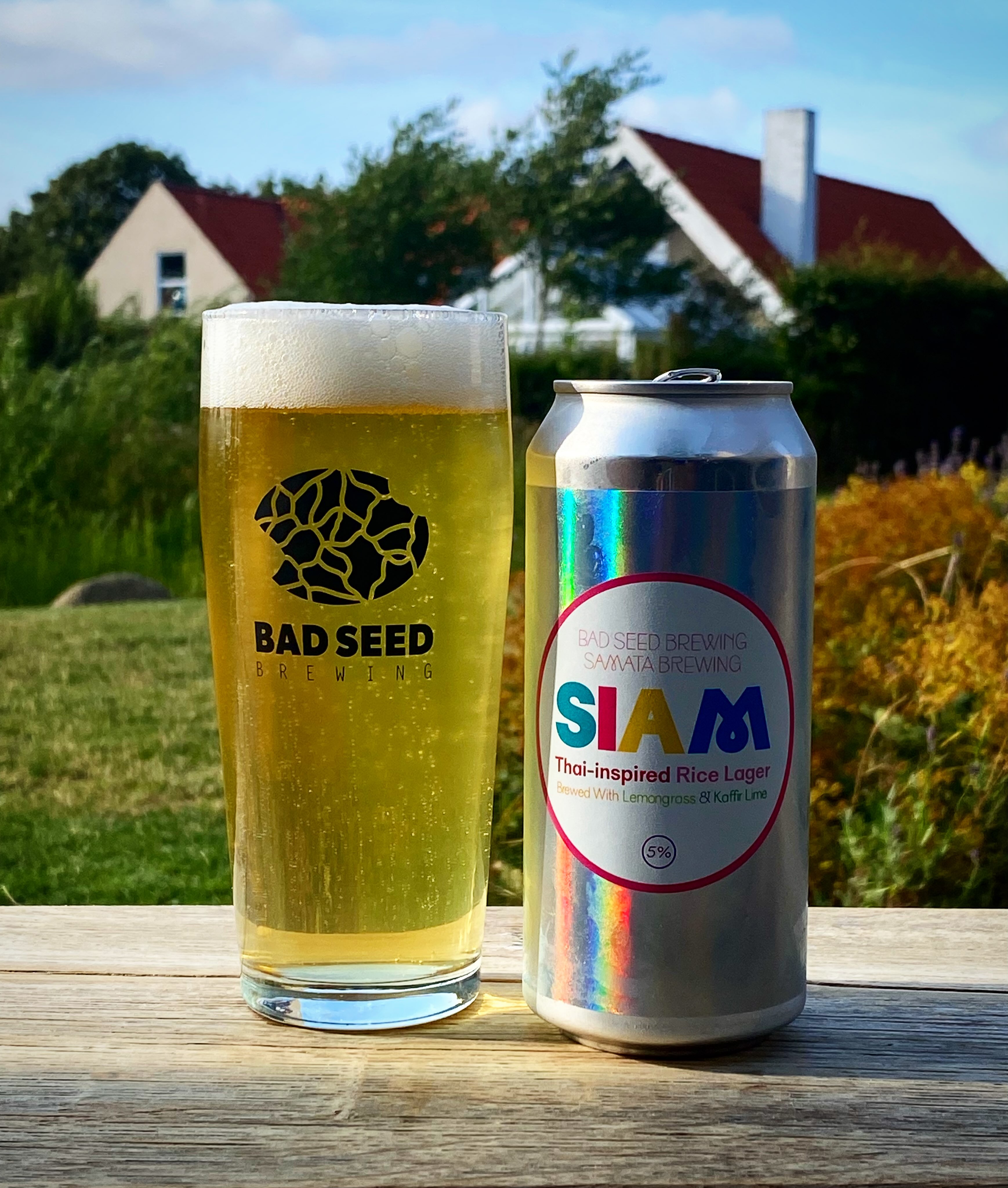 SIAM rice lager with Bad Seed Brewing