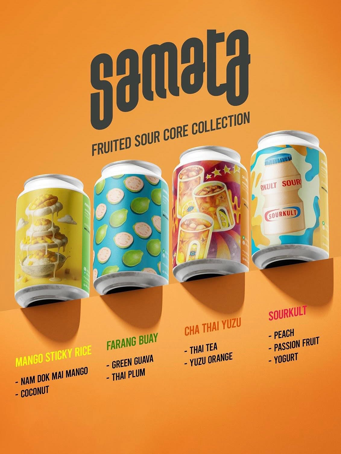 Samata fruited sour core collection