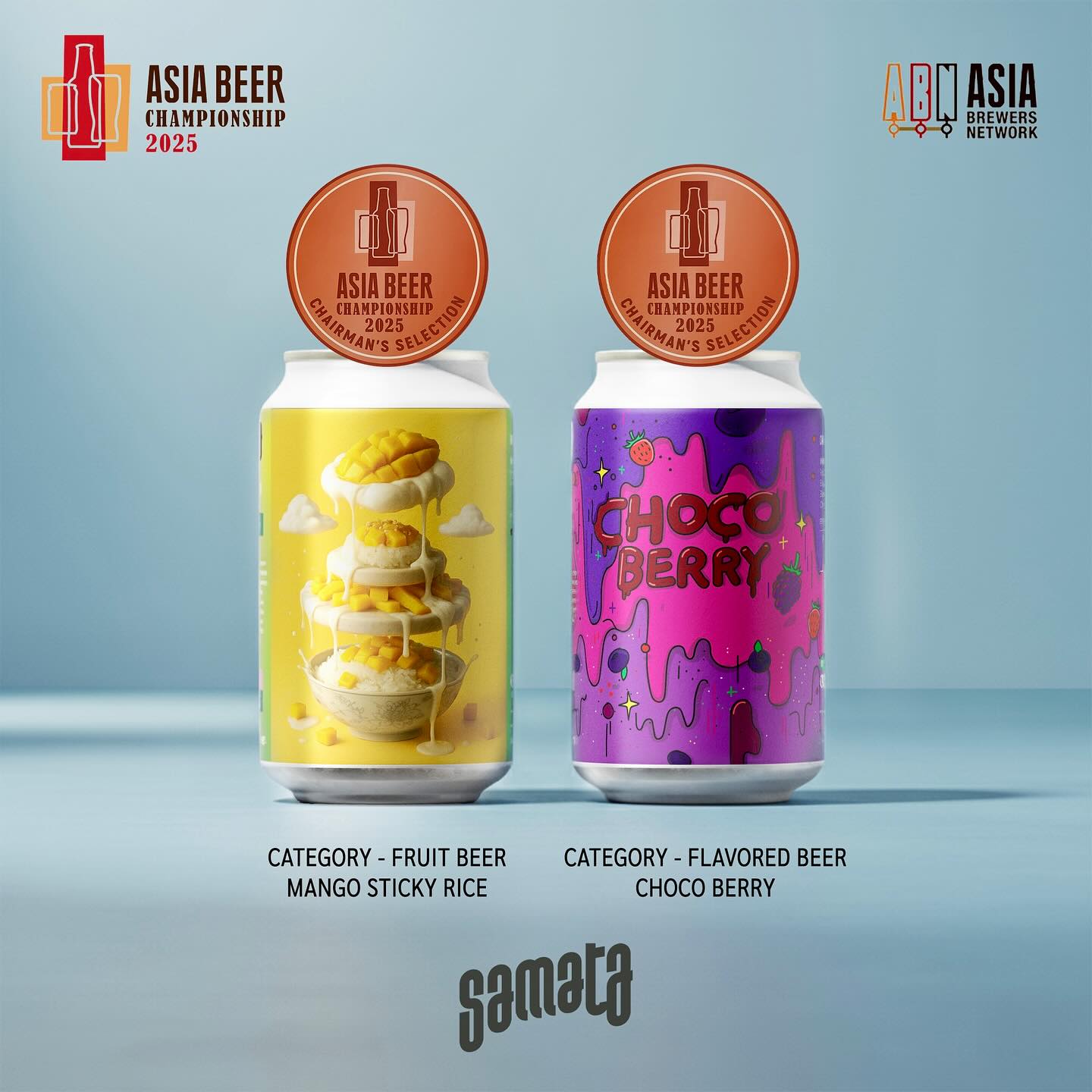Asia Beer Championship 2025 winning cans