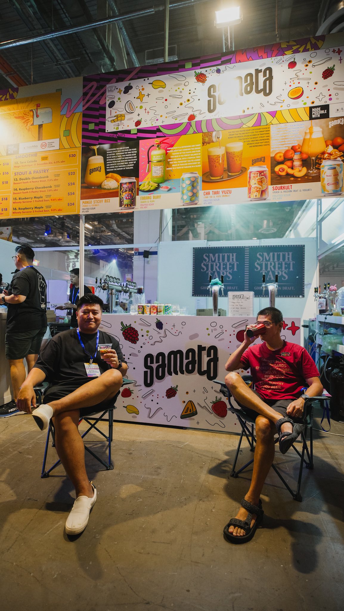 Chote at the Samata booth